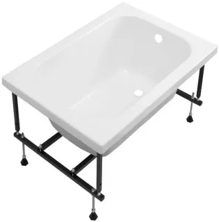 Акриловая ванна Aquanet Split 331906 100x70 см с каркасом